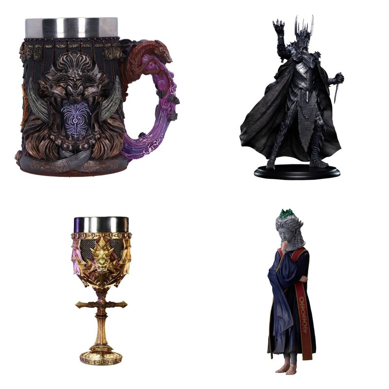 Figurki i gadzety z gier oraz kina dark fantasy: Elden Ring, Dark Souls i Wladca Pierscieni