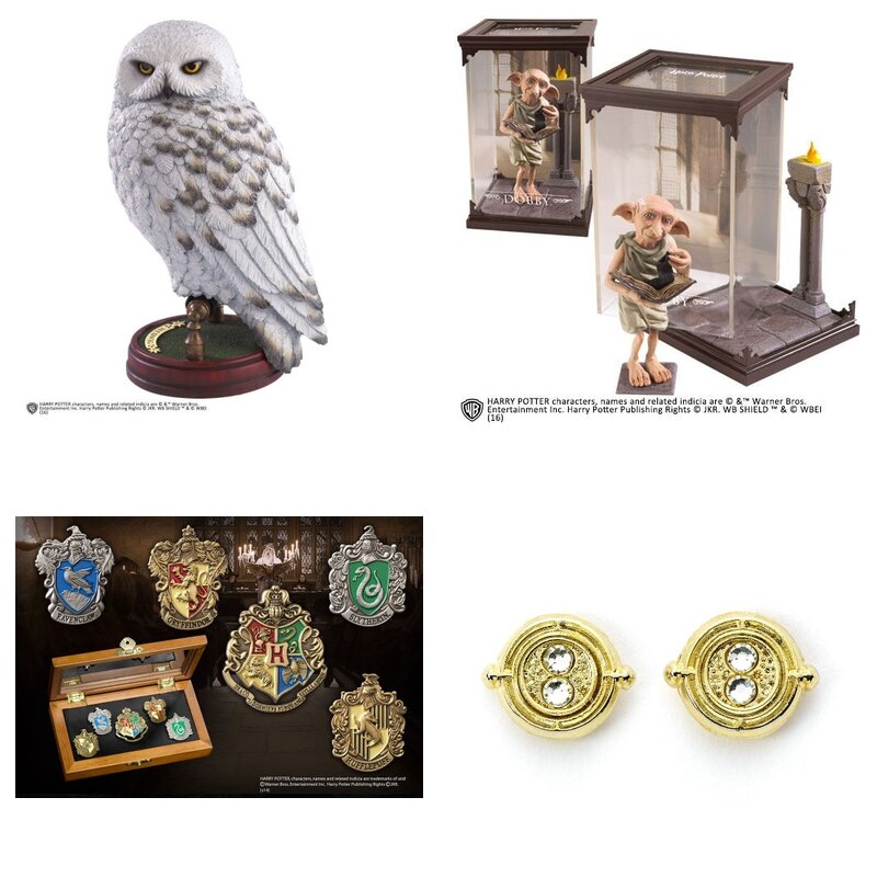 Kolekcja gadżetów i figurek z uniwersum Harry Potter
