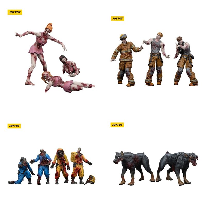 Zestawy figurek Zombie Dark Source od Joy Toy w skali 8 cm