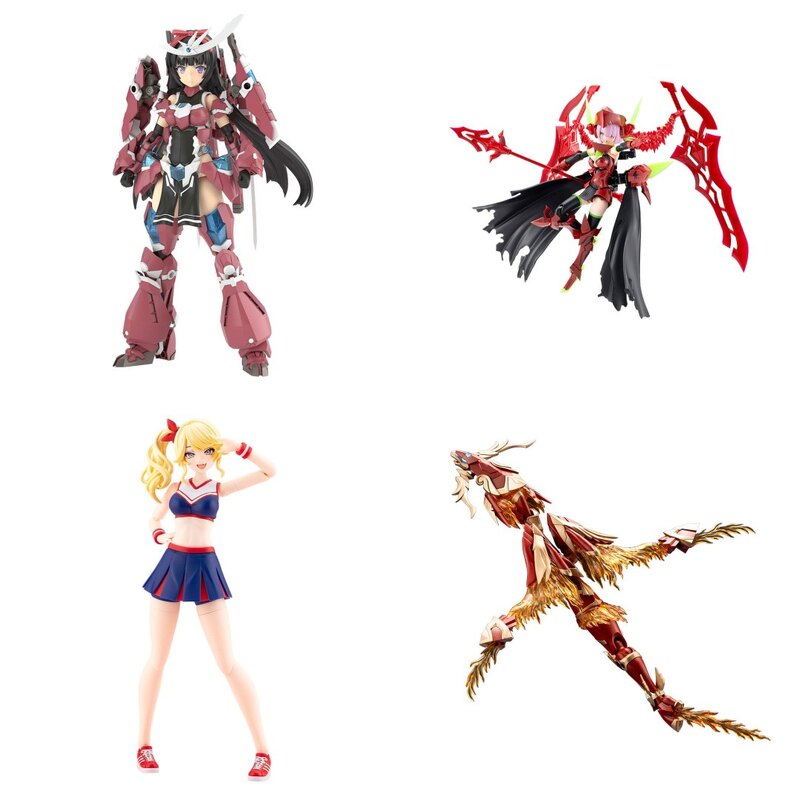 Modele Kotobukiya: Frame Arms Girl Magatsuki, Megami Device Bullet Knights Executioner, Sousai Shojo Teien Seira Ichijo i Arcanadea XenoAlma Blaze Ophis