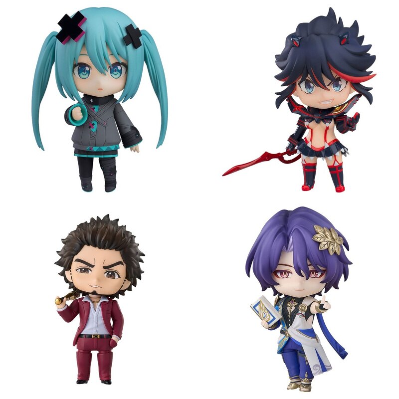 Figurki Nendoroid: Hatsune Miku, Ryuko Matoi, Ichiban Kasuga i Dr. Ratio