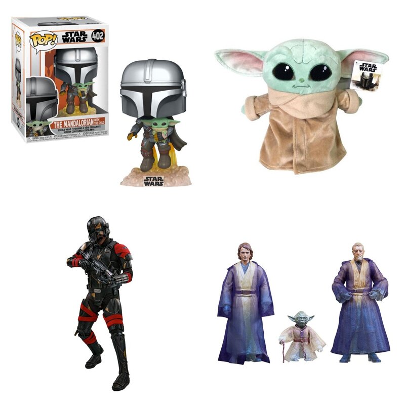 Figurki i gadżety Star Wars - Mandalorian, Grogu, Death Trooper i Force Spirits